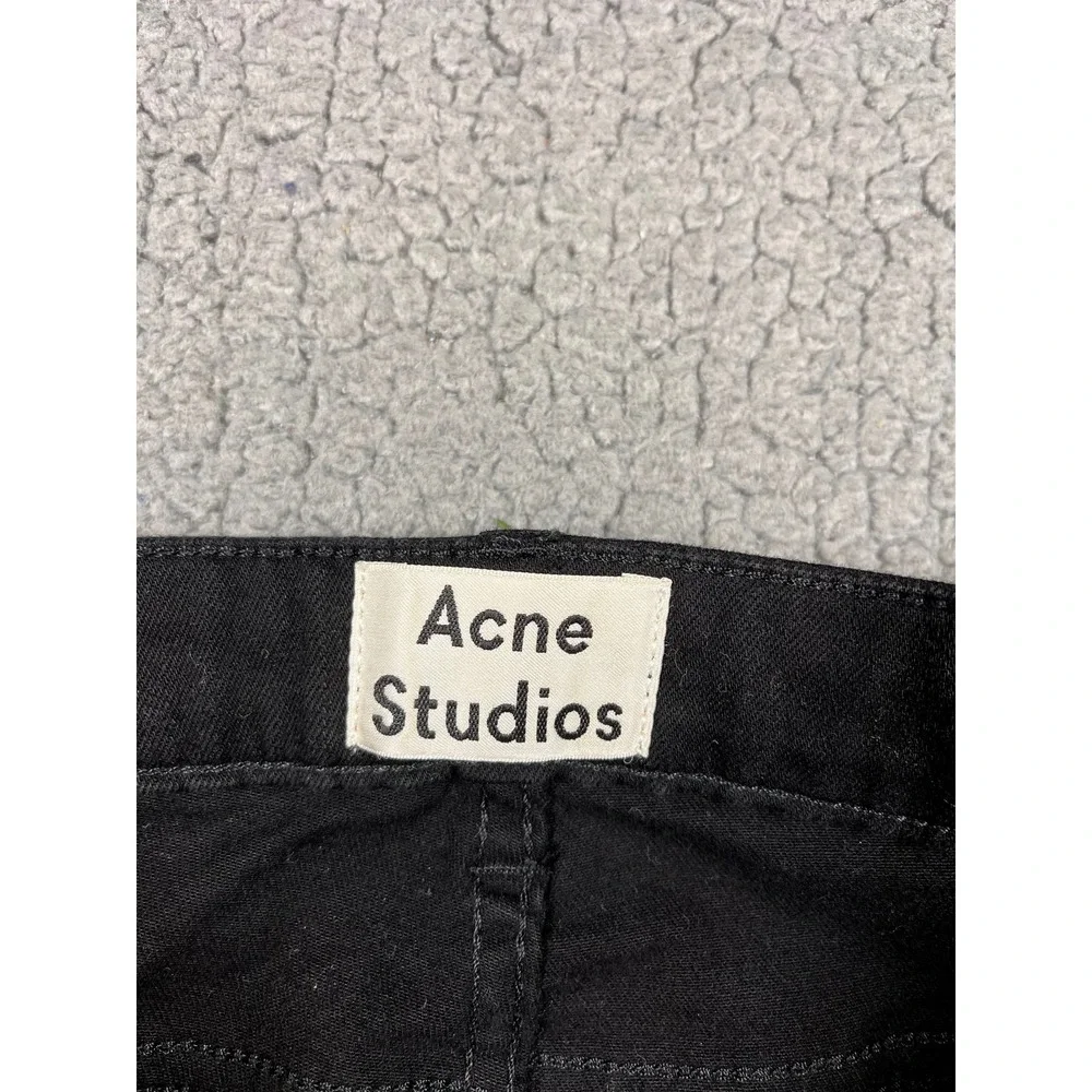 Acne Studios Jeans Womens 26/32 Black Skin 5 Mid Rise Skinny Stretch‎ Denim
